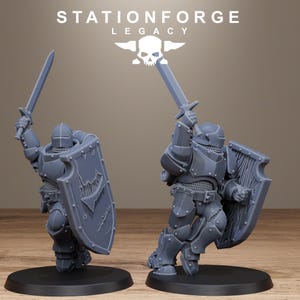 Solaris-Infanterie | Station Forge 16k Resin-Miniaturen | 28 mm/32 mm Tabletop-Wargaming | Unbemalt Bild 6