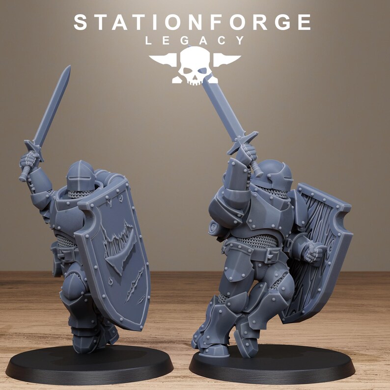 Solaris-Infanterie | Station Forge 16k Resin-Miniaturen | 28 mm/32 mm Tabletop-Wargaming | Unbemalt Bild 6