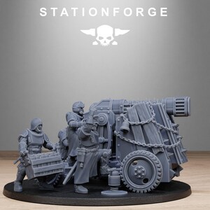 Royalguard Light Artillery | Station Forge 16k Resin Miniatures | 28mm 32mm Tabletop Wargaming | Unpainted image 6