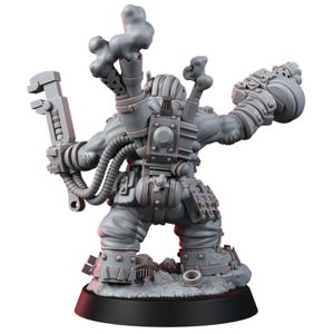 Ork Metall Mekaniak | 16k Resin Miniatures | 28mm 32mm Tabletop Wargaming | Unpainted image 3