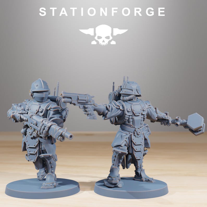 Frontliners Infantry | Station Forge 16k Resin Miniatures | 28mm 32mm Tabletop Wargaming | Unpainted image 8