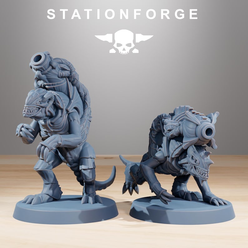 Xenariden-Mörser | Station Forge 16k Resin-Miniaturen | 28 mm/32 mm Tabletop-Wargaming | Unbemalt Bild 7
