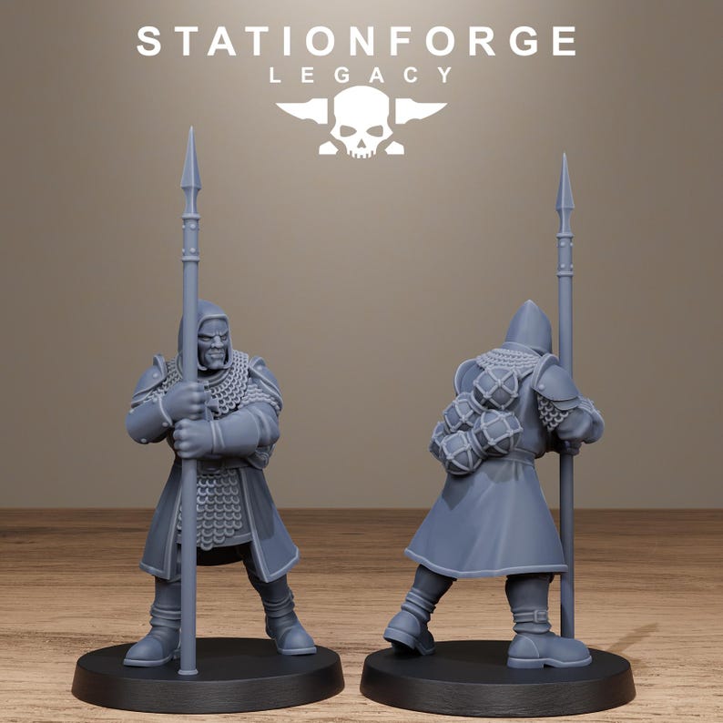 Legacy Thorncrest Blasmen | Station Forge 16k Resin Miniatures | 28mm 32mm Tabletop Wargaming | Unpainted image 6