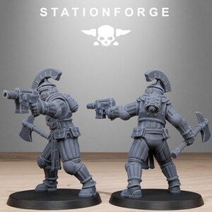 Naves espaciales Grimcorp / Station Forge 16k Miniaturas de resina / 28 mm 32 mm Juegos de guerra de mesa / Sin pintar imagen 4