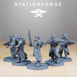 Grimguard-förångare | Station Forge 16k hartsminiatyrer | 28 mm 32 mm bordsskiva krigsspel | Omålad bild 2