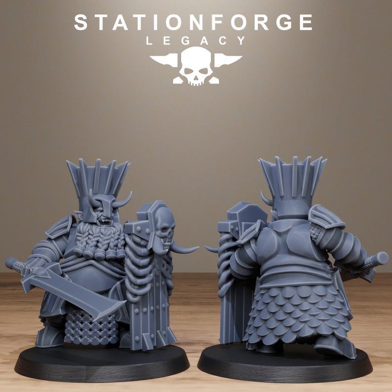 Legacy Chaosvale Infantry | Station Forge 16k Resin Miniatures | 28mm 32mm Tabletop Wargaming | Unpainted image 4