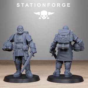 Königliche Garde-Vollstrecker | Station Forge 16k Resin-Miniaturen | 28 mm/32 mm Tabletop-Wargaming | Unbemalt Bild 9
