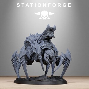 Xenarid Spider Beasts | Station Forge 16k Resin Miniatures | 28mm 32mm Tabletop Wargaming | Unpainted image 10