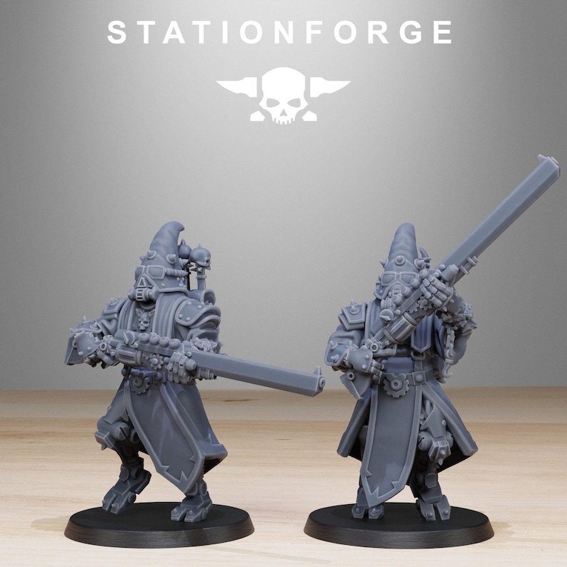 Scavenger Hooded Cultists | Station Forge 16k Resin Miniatures | 28mm 32mm Tabletop Wargaming | Unpainted image 6