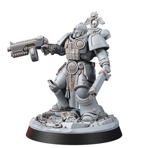 Space Knights Nomad | 16k Resin Miniatures | 28mm 32mm Tabletop Wargaming | Unpainted image 2
