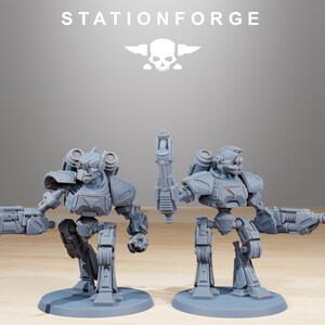 Scavenger Mechanods | Station Forge 16k Resin Miniatures | 28mm 32mm Tabletop Wargaming | Unpainted image 6