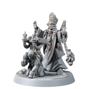 Space Knights Inquisitor Redemptor | Miniatury z żywicy 16k | 28 mm 32 mm Gry bitewne | Niepomalowane zdjęcie 8