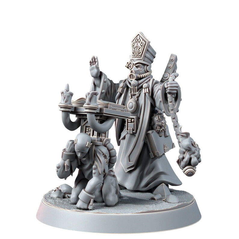 Space Knights Inquisitor Redemptor | Miniatury z żywicy 16k | 28 mm 32 mm Gry bitewne | Niepomalowane zdjęcie 8