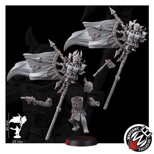 Commandogroep Chaos Renegades of Pain | 16k Resin Miniatures | 28 mm 32 mm Tafelblad Wargaming | Ongeverfd afbeelding 5
