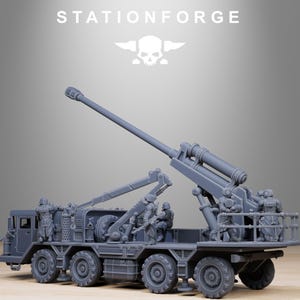 Grimguard Artillery Vehicle | Station Forge 16k Resin Miniatures | 28mm 32mm Tabletop Wargaming | Unpainted image 5