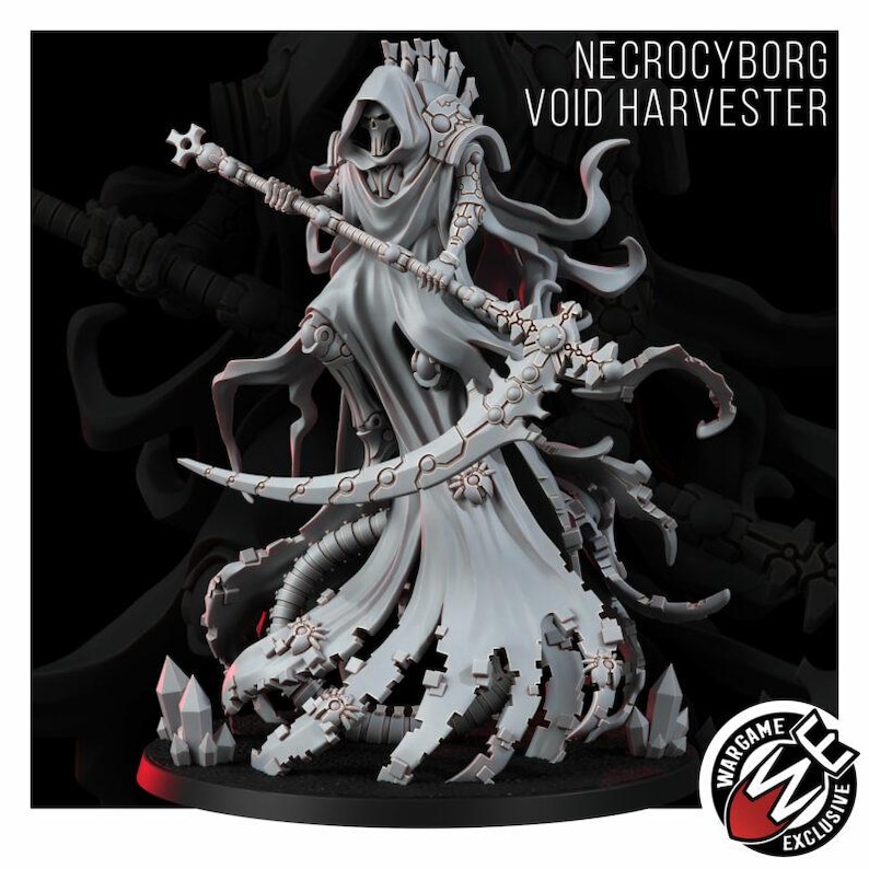 Necrocyborg Colhedor do Vazio | Miniaturas de Resina 16k | 28 mm 32 mm para Jogos de Mesa | Sem Pintura imagem 6