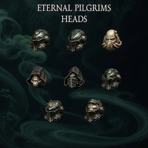 Eternal Pilgrims - Termi-paket - Huvuden - 16k Resin - GreyTide Studio - Holy Warriors / Bitz / Tabletop / Wargaming / Grimdark