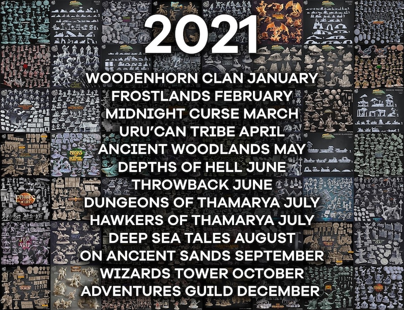 Cast n Play Mega STL Bundle - Full Releases Pack - Pre-supported 3D Miniature Files - Fantasy RPG Bestseller Tabletop DnD Miniatures pack image 3