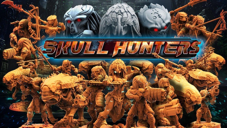 Papsikels November 2023 Skull Hunters 2 | Predator Inspired STL | Cyber ...