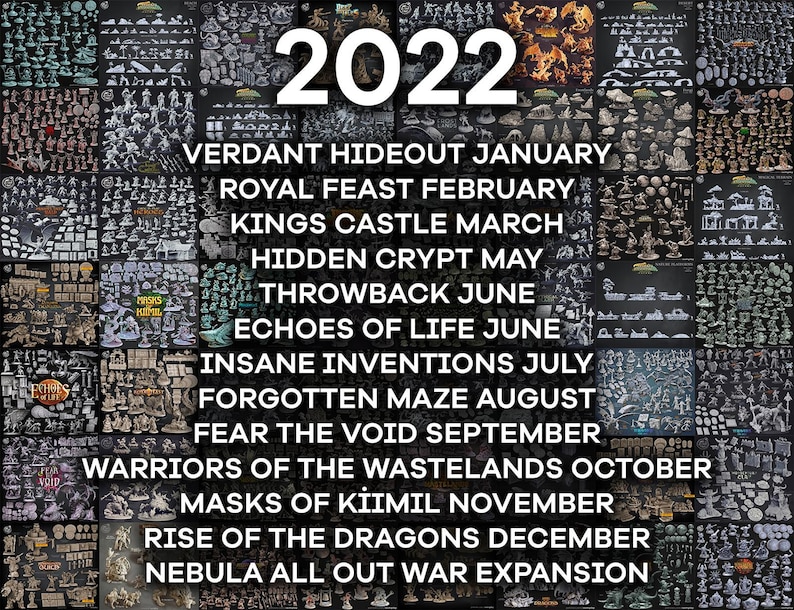 Cast n Play Mega STL Bundle - Full Releases Pack - Pre-supported 3D Miniature Files - Fantasy RPG Bestseller Tabletop DnD Miniatures pack image 4