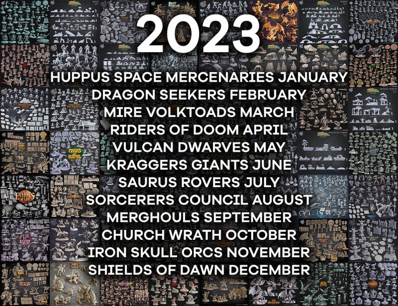 Cast n Play Mega STL Bundle - Full Releases Pack - Pre-supported 3D Miniature Files - Fantasy RPG Bestseller Tabletop DnD Miniatures pack image 5