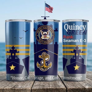 Spersonalizowany projekt wojskowy dla rezerwy marynarki wojennej | Canva Pro Editable + PNG za darmo Canva i inne oprogramowanie