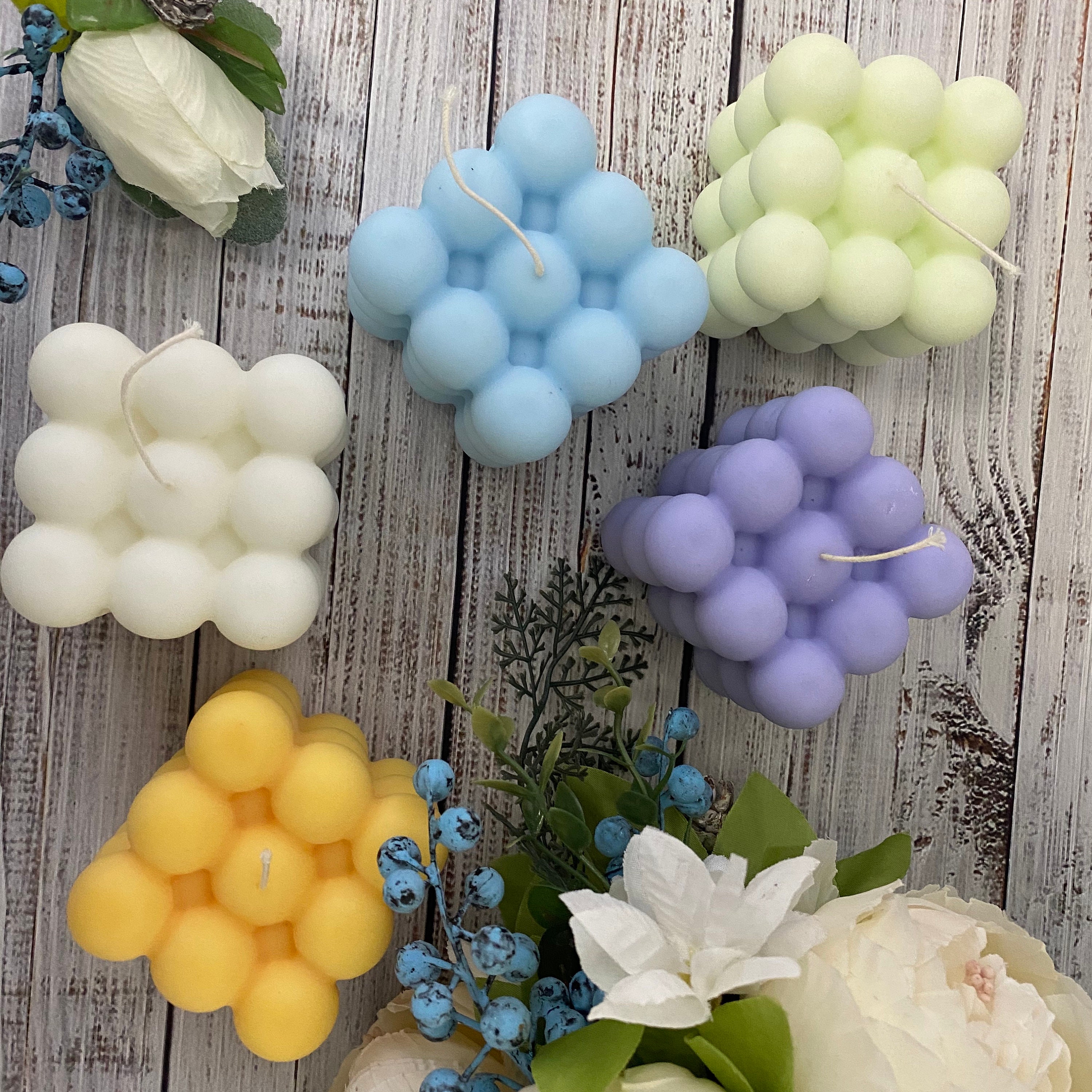 Bubble Cube Duftkerze Mit Totenkopf - Halloween & Gothic Deko