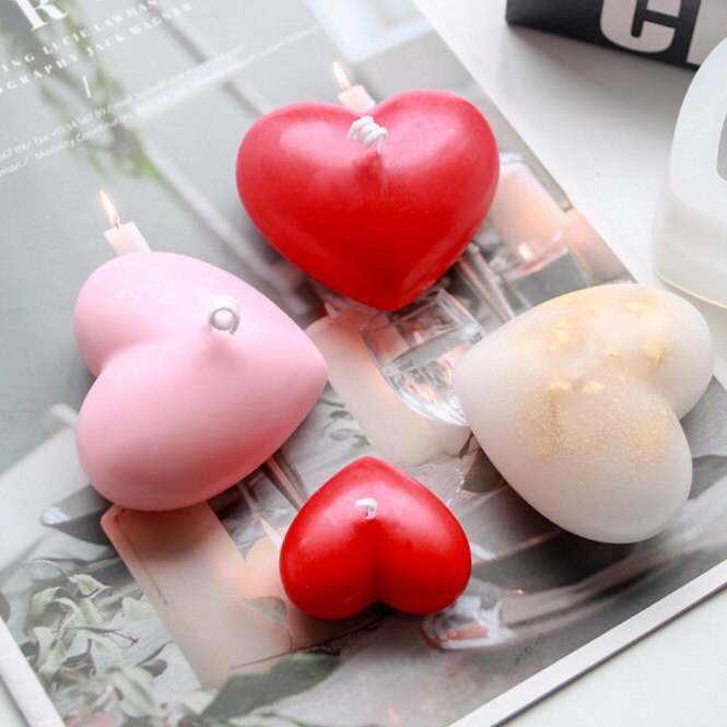 Heart Shape Candle Scented Candle for Valentine Valentine Etsy