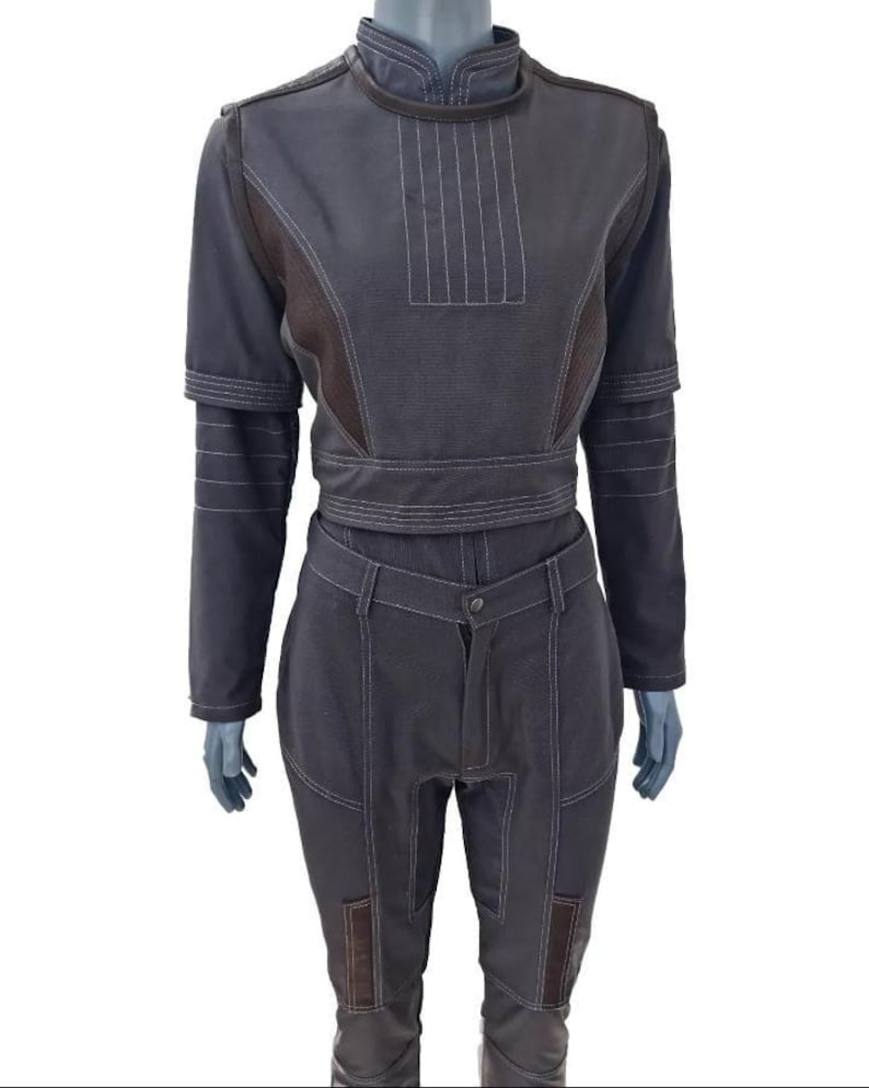 Bo-Katan Kryze Cosplay Costume | Women\u2019s Mandalorian Flight Suit | Star Wars Bounty Hunter Outfit afbeelding 1