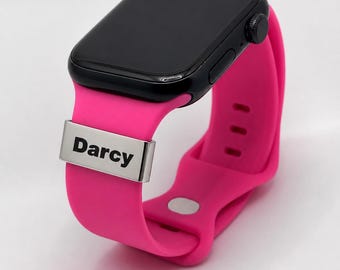 Personalized Name Watch Charm - Customised Jewelry Tag - Custom Jewellery watch Gift  - Personlised Apple smart Watch