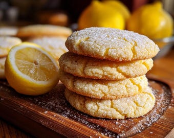 Ricetta di morbidi biscotti al limone e zucchero | Biscotti al limone facili | Dessert agli agrumi gommoso | Dolci primaverili | Ricetta stampabile in PDF