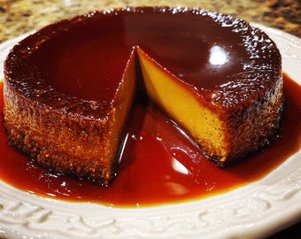 Receta de flan de chocolate | Flan cremoso de chocolate y caramelo | Postre latino fácil | Flan casero | Receta imprimible en PDF