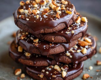 テキサスシートケーキクッキーのレシピ｜チョコレートファッジクッキー（アイシング付き）｜簡単ベーカリー風デザート｜印刷可能なレシピ（PDF）