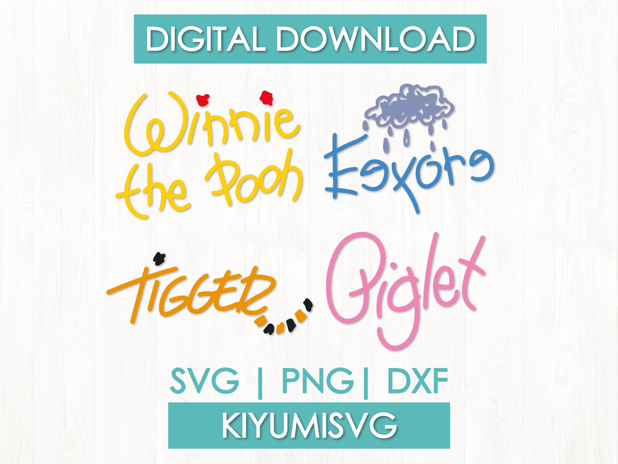 Eeyore Signature Svg - Etsy