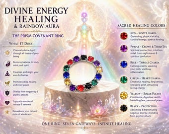 The Prism Covenant — Divine Energy Healing & Rainbow Aura Ring