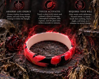 The Wilted Garden — Blight Touch Bangle for Instant Flora Death | K*ll Plant Life Instantly