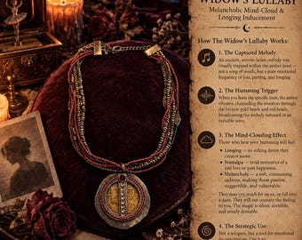 The Widow's Lullaby — Melancholic Mind-Cloud & Longing Inducement Necklace