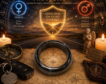 Highway Guardian Sigil Ring - Road & Travel Protection Amulet - Friday's Blessing, Safe Journey Talisman