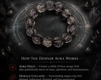 The Hollow Regard — Despair Aura & Morale Drain Bracelet | Drain Hope and Moral
