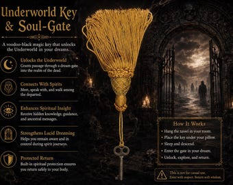 La Clé des Ombres — The Underworld Key & Soul-Gate Tassel