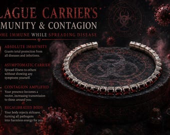 Dark Protection Talisman | Contagion & Immunity Symbolic Charm | Become Immune While Spreading Disease | Morbidus Circuit