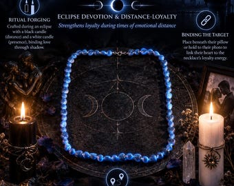 The Umbral Heart — Eclipse Devotion & Distance-Loyalty Necklace | Strengthens loyalty during times of emotional distance