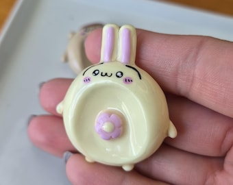 Usagi Worry Stone – Handmade Polymer Clay Fidget Toy, Chiikawa Character Desk Decor