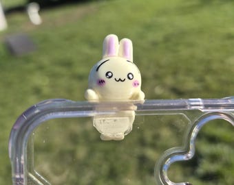 Colgante para teléfono Usagi hecho a mano con arcilla polimérica – Accesorio de colgante para teléfono de estilo anime kawaii