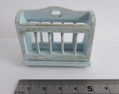 Shabby Chic Magazine Rack (Duck egg) for a 1 12th Dolls House