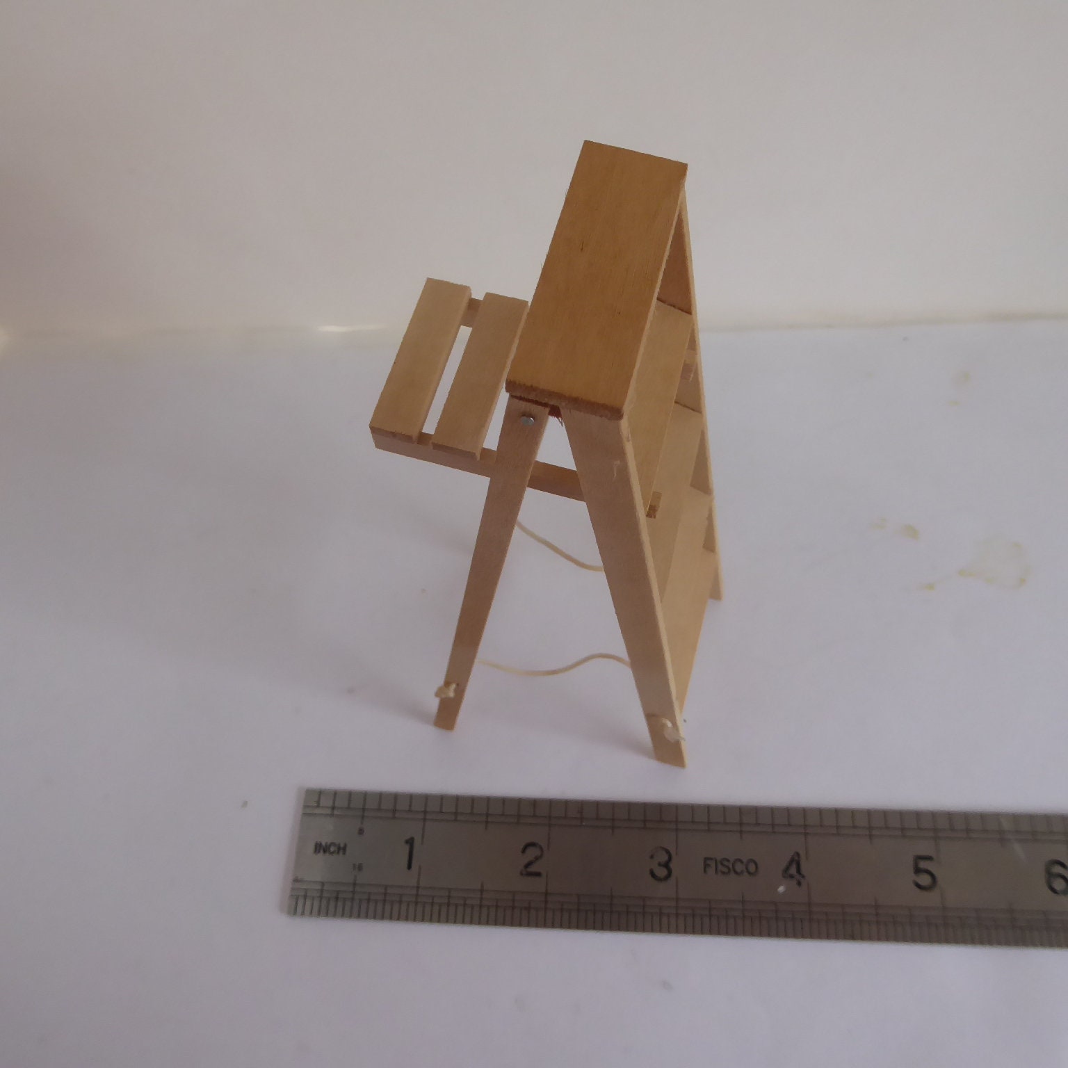 Tall Step Ladder With Tool Rest for 1:12th Dolls House 