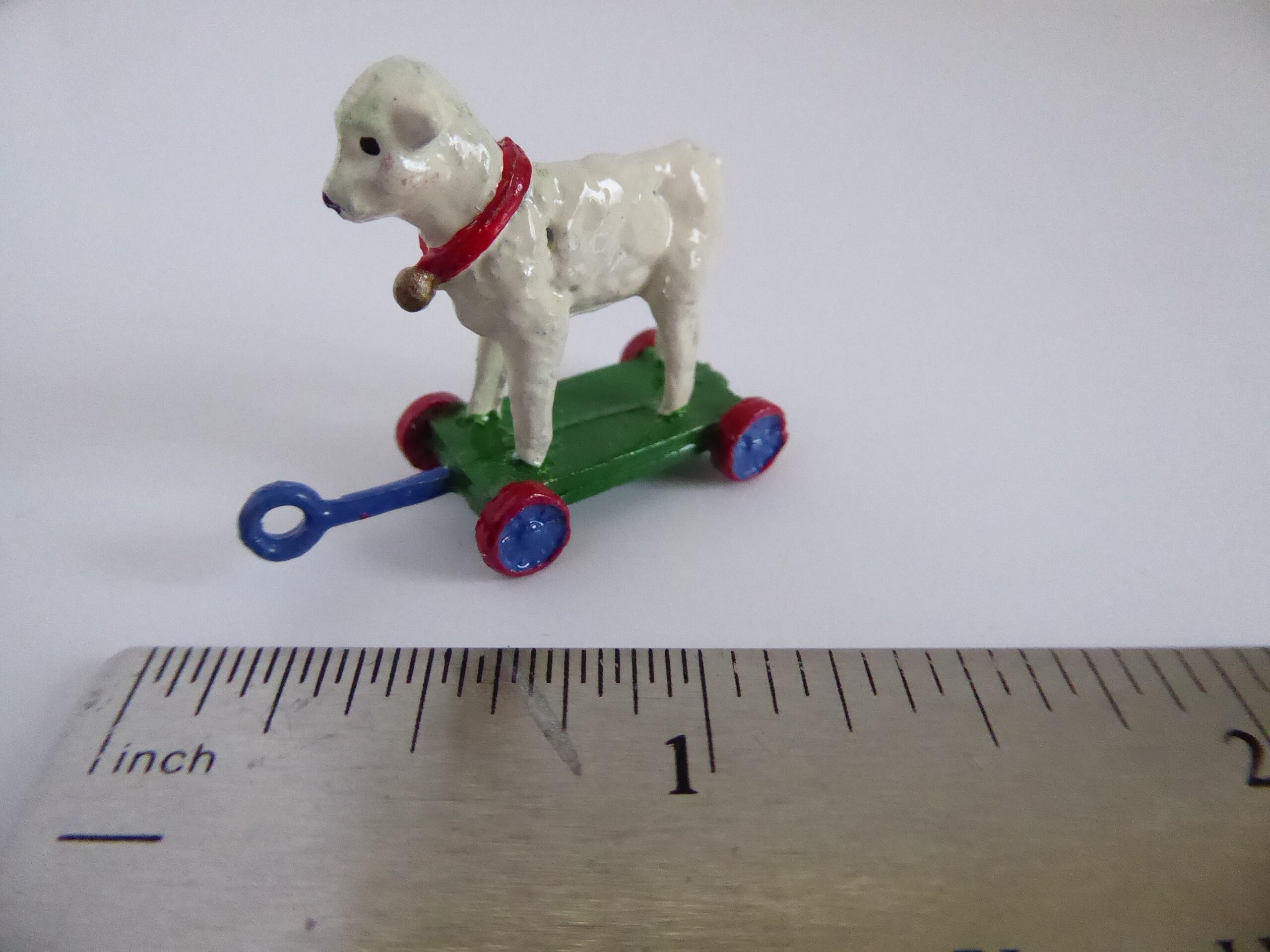 Pull along Lamb/Sheep Toy for the Dolls House Etsy