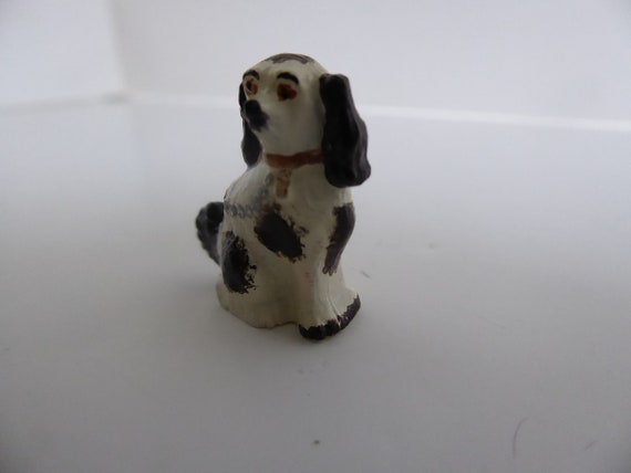Miniature Pair of Brown Resin Staffordshire Dogs 1" Tall DOLLHOUSE 1:12 