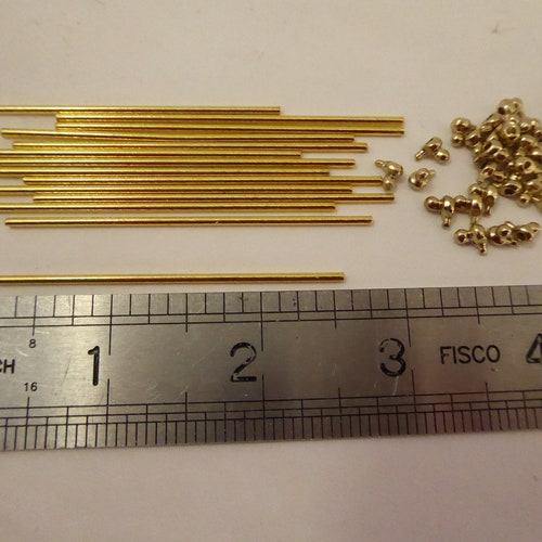 Brass Stair Rods and Brackets for 1:12th Scale Dolls House | Etsy