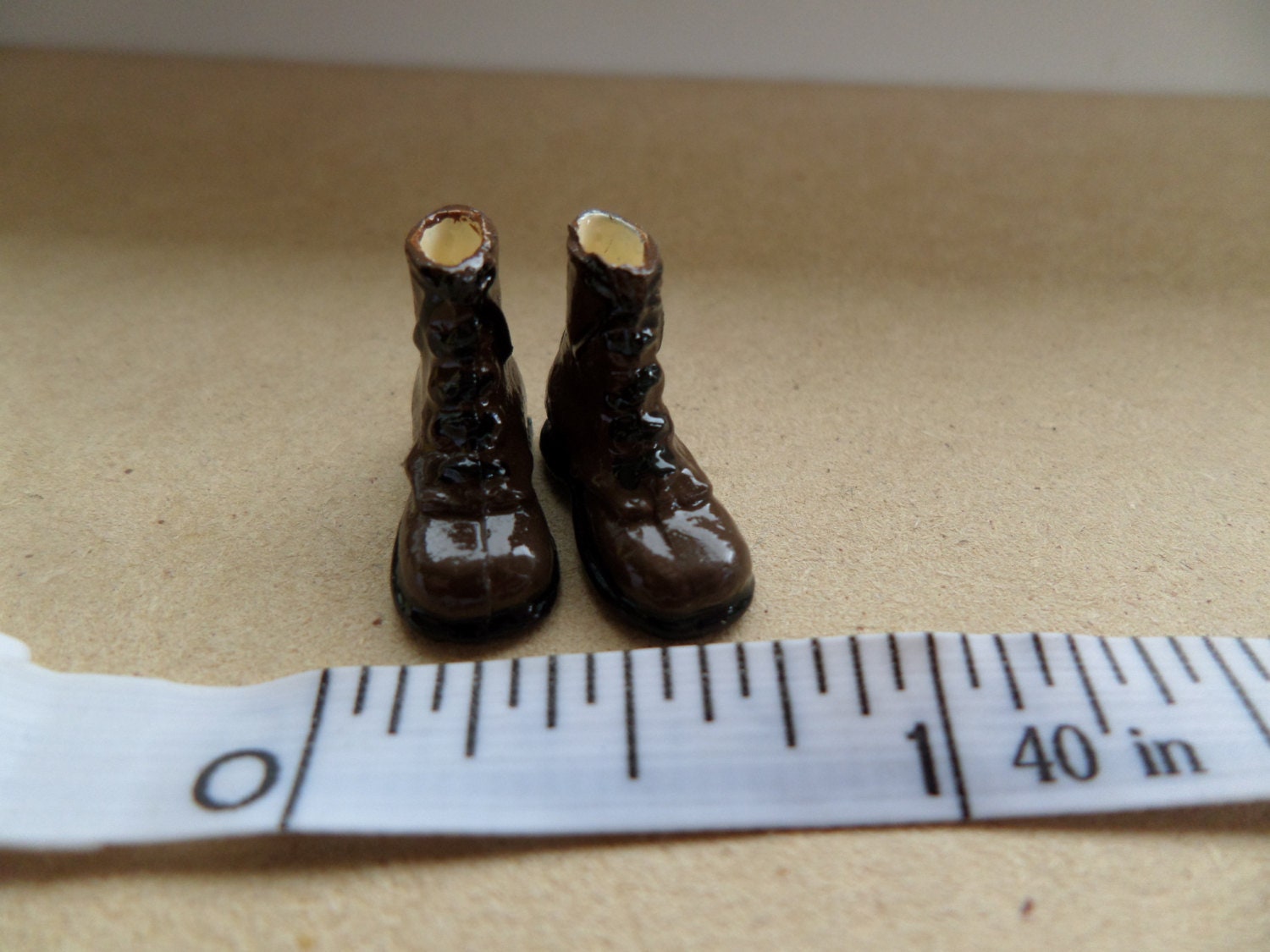 Pair of Gents Boots for a 12th Dolls House Setting Dark | Etsy